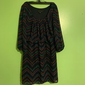 Black patterned dress